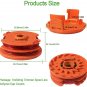 16ft String Trimmer Spools Line Cap Covers Replacement for Worx WA0007 50019417
