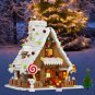 Christmas Gingerbread House Building Blocks Set with LED Light Bricks Toys Gift