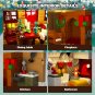 Christmas Gingerbread House Building Blocks Set with LED Light Bricks Toys Gift