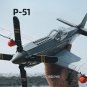 WW2 P-51 Fighter Aircraft Building Blocks Set Military MOC Bricks DIY Model Toys