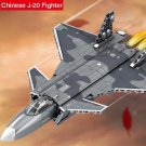 J-20 Fighter Aircraft Building Block Set Technical Air Military Series Brick Toy