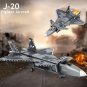 J-20 Fighter Aircraft Building Block Set Technical Air Military Series Brick Toy