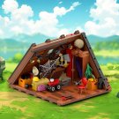 MOC Frame Cabin Attic Building Block Set House Architecture DIY Model Bricks Toy MOC Frame Cabin Attic Building Block Set House Architecture DIY Model Bricks Toy