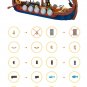 MOC Longship Boat Model Building Blocks Medieval Ship Brick Toys Set Collection