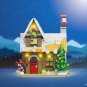 MOC Winter Snow House w/ Light Model Building Blocks Christmas Bricks Toys Gift