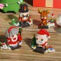 Santa Claus Christmas Reindeer Model Building Blocks Bricks Toys Set Kids Gift