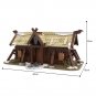 Viking Longhouse Modular Building Blocks Set Medieval House MOC Bricks Toy 641pc