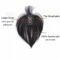Women Thin Genuine Human Hair Topper Toupee Clip in Top Hairpiece with Air Bang