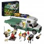 Camper Van Model Building Blocks Toys with Light Interior Bricsk Set Kids Gift