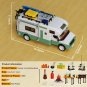 Camper Van Model Building Blocks Toys with Light Interior Bricsk Set Kids Gift