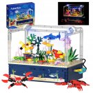 Aquarium Building Bricks Toys Set with Gift Box Collection Led Light Kids Gift Aquarium Building Bricks Toys Set with Gift Box Collection Led Light Kids Gift
