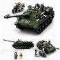 SU85 Battle Tank Destroyer Building Blocks Military MOC Brick Model Kids Toy Set