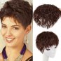 Women Genuine Human Hair Toupee Topper Curly Hairpiece Top Pieces Wigs Wiglet