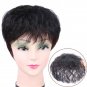 Women Genuine Human Hair Toupee Topper Curly Hairpiece Top Pieces Wigs Wiglet