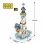Medieval Light House Building Blocks MOC Sets City Street Bricks Model Kids Toys