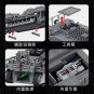 WW2 Karl Heavy Carronade Mortar Railway Building Blocks Military MOC Bricks Toys