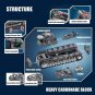 WW2 Karl Heavy Carronade Mortar Railway Building Blocks Military MOC Bricks Toys