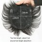 Thin 100% Human Hair Clip in Hairpiece Toupee Top Piece Topper Extension for Men