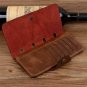 Vintage Men Leather Wallets Pocket ID Card Holder Clutch Center Bifold Purses