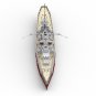 The Gneisenau Battleship Model Building Blocks Mainguns and Bridge Bricks Toys
