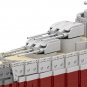 The Gneisenau Battleship Model Building Blocks Mainguns and Bridge Bricks Toys