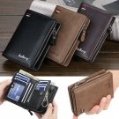 Men's Leather Wallet Zipper Purse ID Bifold Credit Card Holder Pocket Billfold Men's Leather Wallet Zipper Purse ID Bifold Credit Card Holder Pocket Billfold