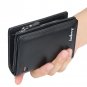 Men's Leather Wallet Zipper Purse ID Bifold Credit Card Holder Pocket Billfold