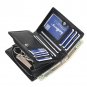Men's Leather Wallet Zipper Purse ID Bifold Credit Card Holder Pocket Billfold