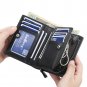 Men's Leather Wallet Zipper Purse ID Bifold Credit Card Holder Pocket Billfold