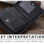 Men's Leather Wallet Zipper Purse ID Bifold Credit Card Holder Pocket Billfold