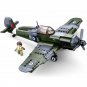 WW2 German Bomber Aircraft Building Blocks Military MOC Brick DIY Model Kids Toy