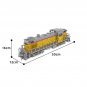 Alco RS 2 Train Model Building Blocks Set for Union Pacific MOC Bricks Toys Gift
