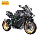 Building Blocks Set MOC H2R Racing Motorcycle Brick DIY 1:5 Model Kids Toy