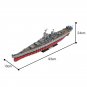 MOC Building Blocks Set for Iowa-Class Battleship USS Missouri BB-63 Bricks Toys