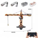RC APP Tower Crane Building Blocks Set MOC Brick DIY Model Toy with Power Motors RC APP Tower Crane Building Blocks Set MOC Brick DIY Model Toy with Power Motors