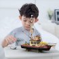 Old Fishing Boat Model Ship Collection Building Blocks Set Bricks Toy Kids Gift
