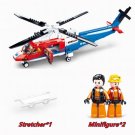 Sea Army Rescue Helicopter Building Blocks Military MOC Brick Model Kids DIY Toy Sea Army Rescue Helicopter Building Blocks Military MOC Brick Model Kids DIY Toy