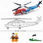 Sea Army Rescue Helicopter Building Blocks Military MOC Brick Model Kids DIY Toy