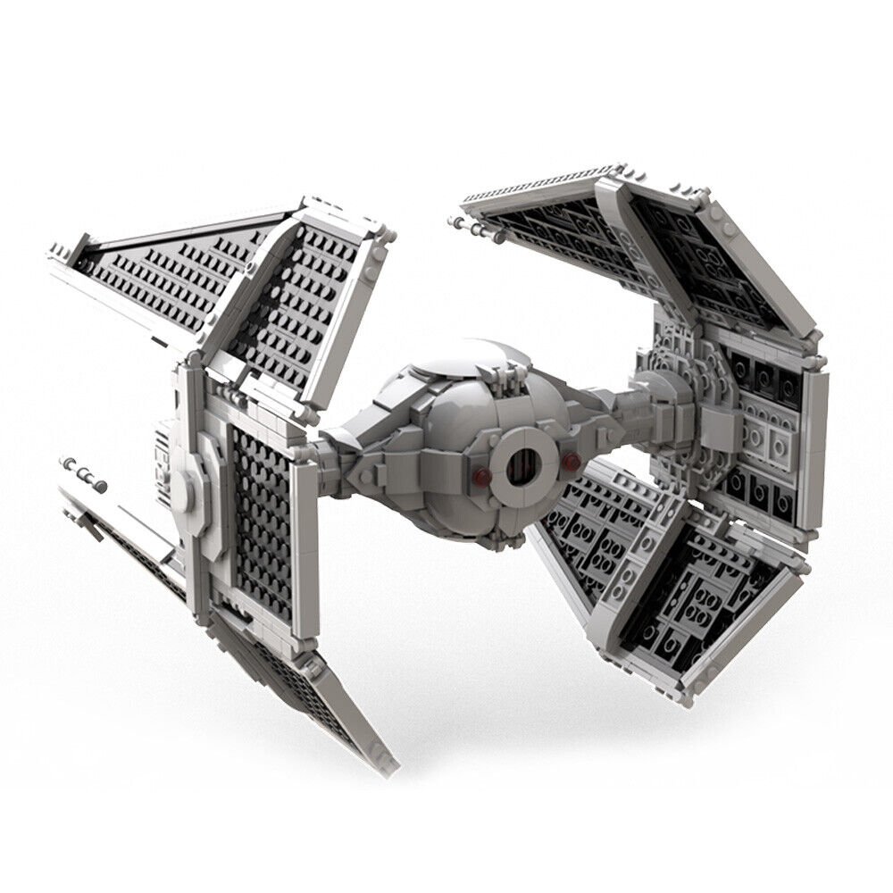 UCS TIE / IN Interceptor Model Building Blocks Set with Slim Cockpit Brick sToys