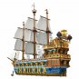 Pirates Royal Fleet Sun Ship DIY Model Building Blocks MOC Sets Bricks Toys Set