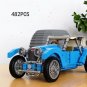 Classic Car Building Blocks Set MOC City Vintage DIY Model Bricks Toy Collection