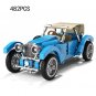 Classic Car Building Blocks Set MOC City Vintage DIY Model Bricks Toy Collection