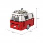 Caravan Camping Trailer for 10220 T1 Bus Model Building Blocks MOC Bricks Toys