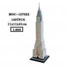 MOC-127022 Chrysler Building 1:800 Blocks Set DIY Model Bricks Toys Puzzle Gift MOC-127022 Chrysler Building 1:800 Blocks Set DIY Model Bricks Toys Puzzle Gift
