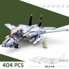 Military MOC Building Blocks for F14D US Fighter Jet Aircraft Bricks Model Toys
