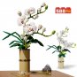 Bouquet Phalaenopsis Flowers Building Blocks Orchid Bricks Toys Home Decoration