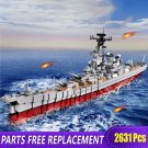 Battleship Building Blocks Set Military MOC Bricks Toy Gift for Missouri Warship