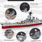 Battleship Building Blocks Set Military MOC Bricks Toy Gift for Missouri Warship