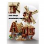 Medieval Windmill Town Building Blocks MOC Bricks Toys Set DIY Models Kids Gift