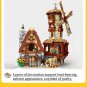 Medieval Windmill Town Building Blocks MOC Bricks Toys Set DIY Models Kids Gift